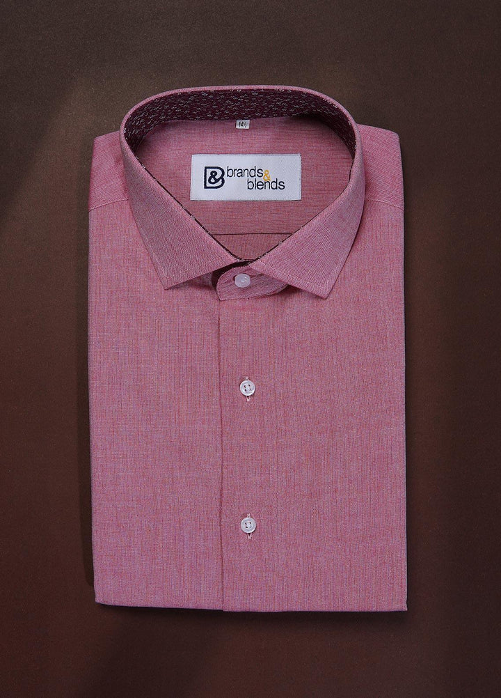 Brands & Blends Cotton Formal Shirts for Mens -  Rust
