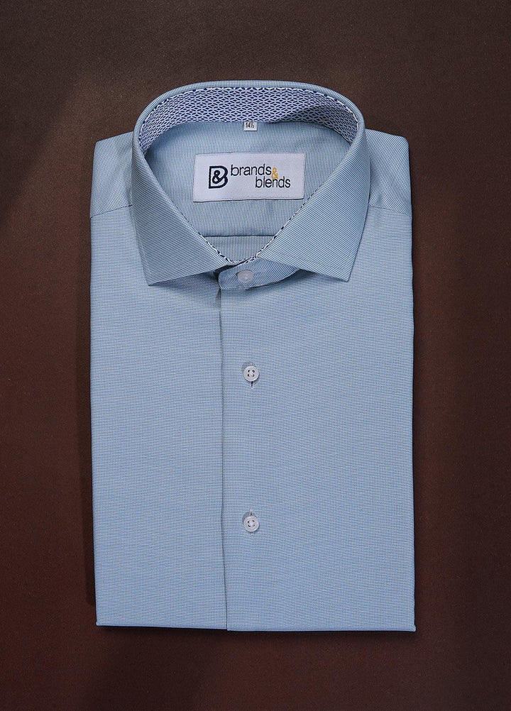Brands & Blends Cotton Formal Shirts for Mens -  Sea Green