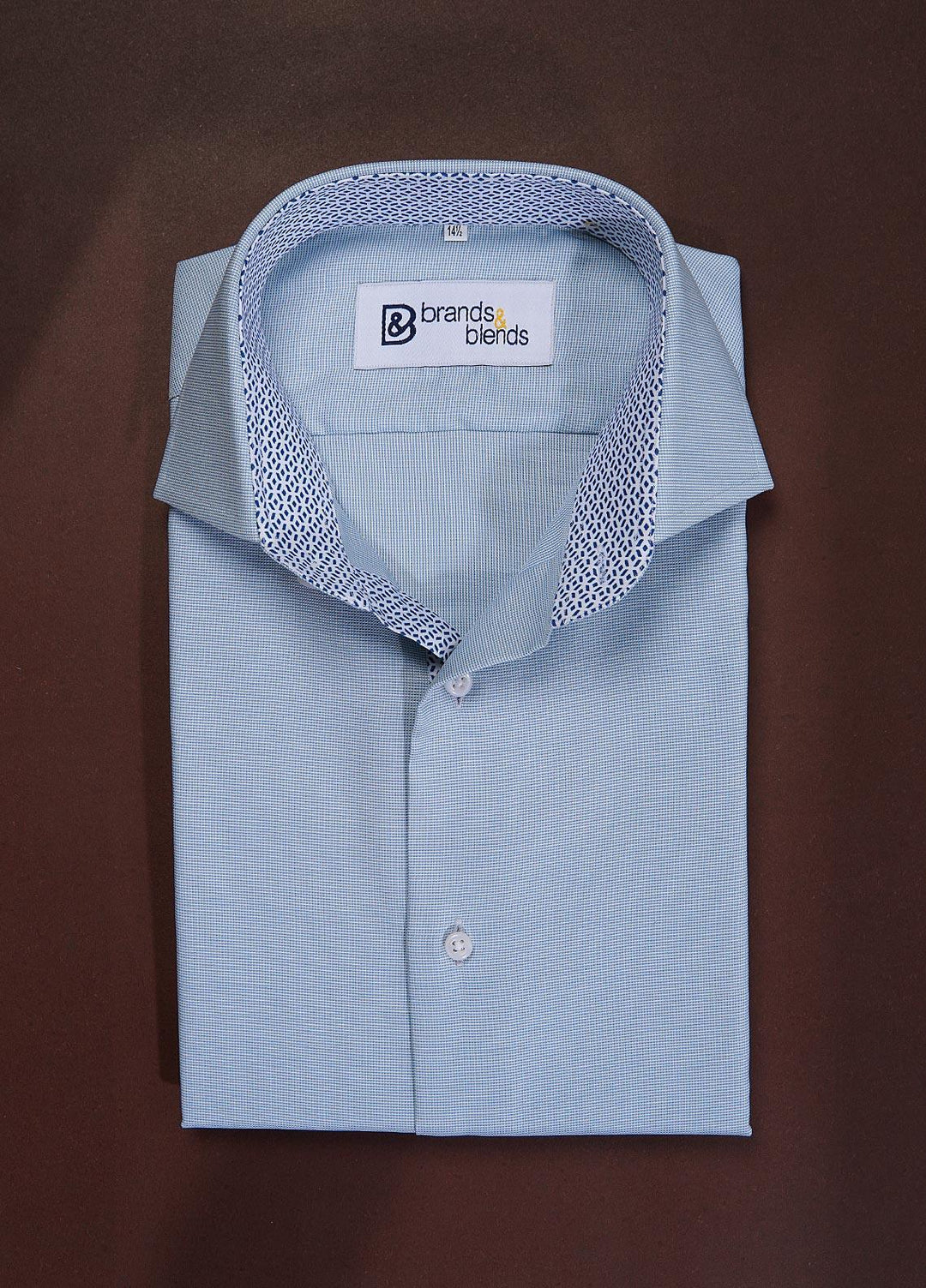 Brands & Blends Cotton Formal Shirts for Mens -  Sea Green