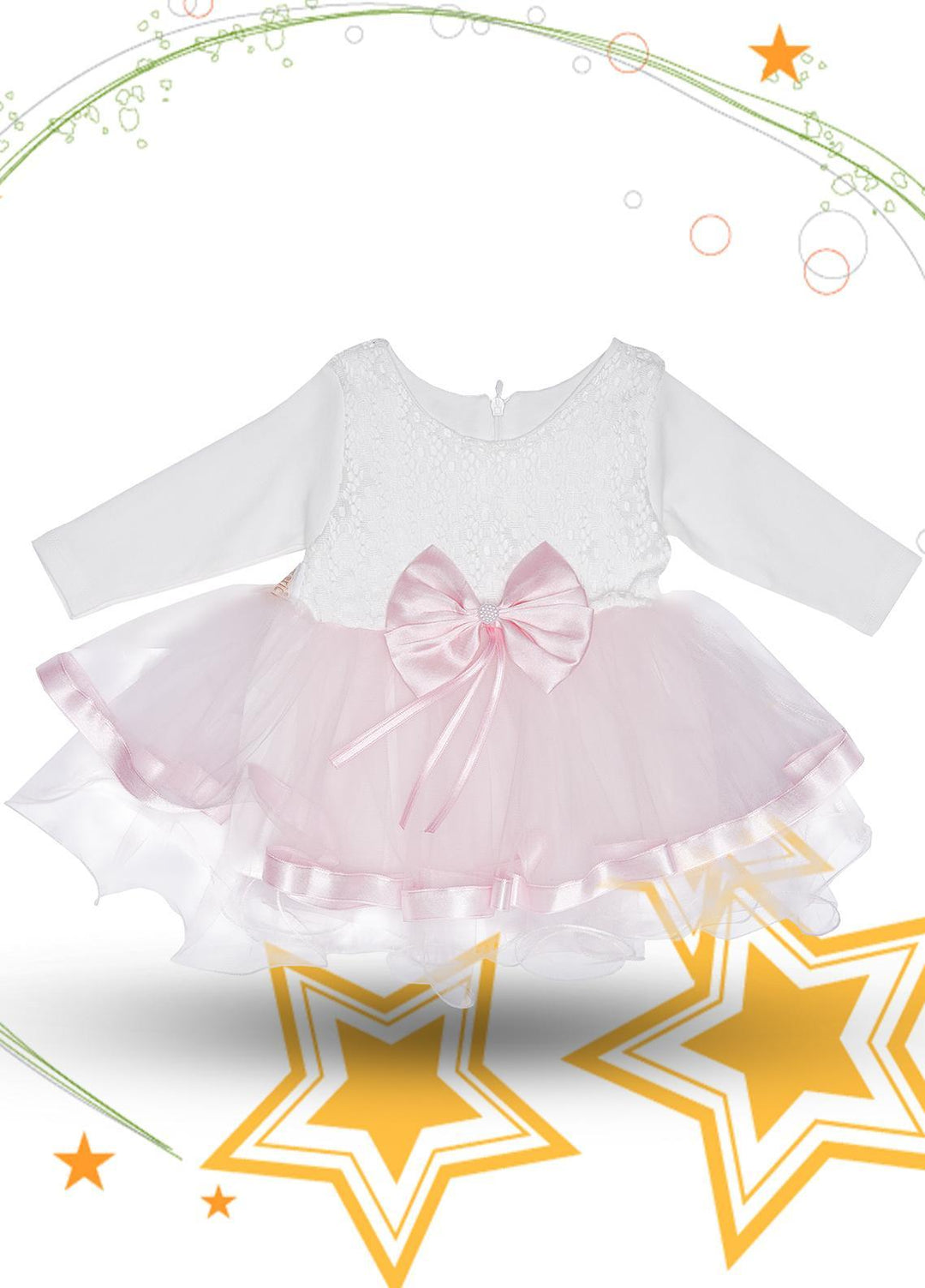 Sanaulla Exclusive Range Cotton Fancy Frocks for Girls -  342190 Pink