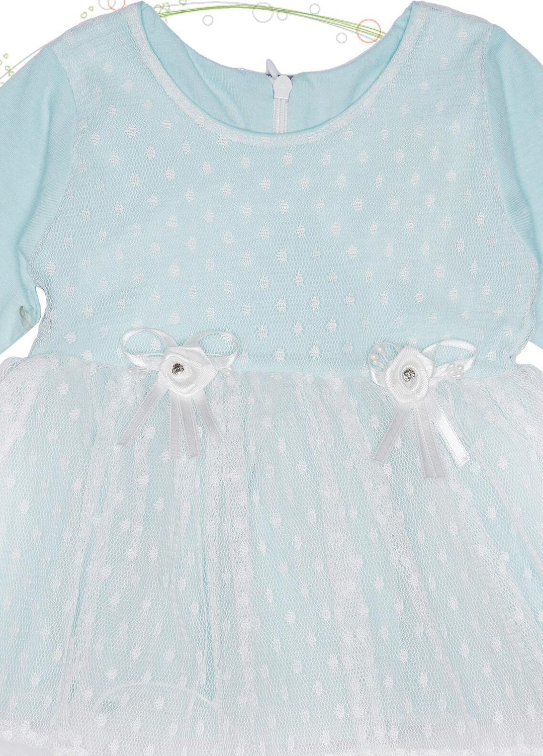 Sanaulla Exclusive Range Cotton Fancy Frocks for Girls -  342961 Ferozi