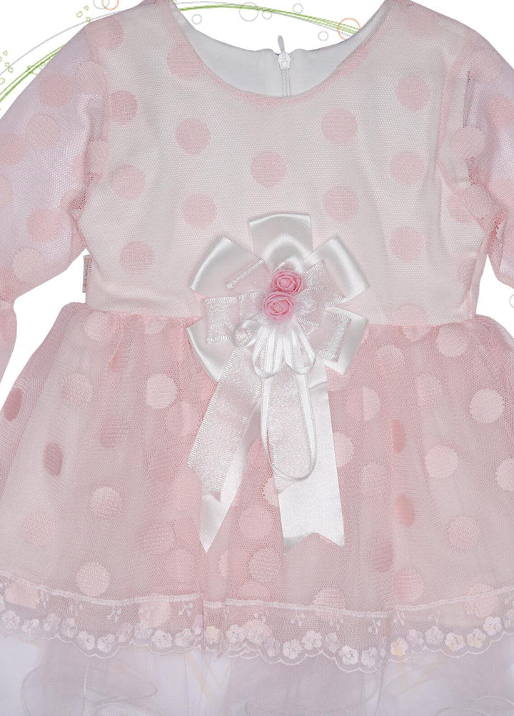 Sanaulla Exclusive Range Cotton Fancy Girls Frocks -  342958 Pink