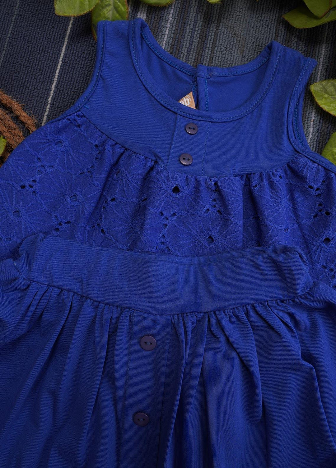 Sanaulla Exclusive Range  Fancy Girls Frocks -  130388 Dark Blue