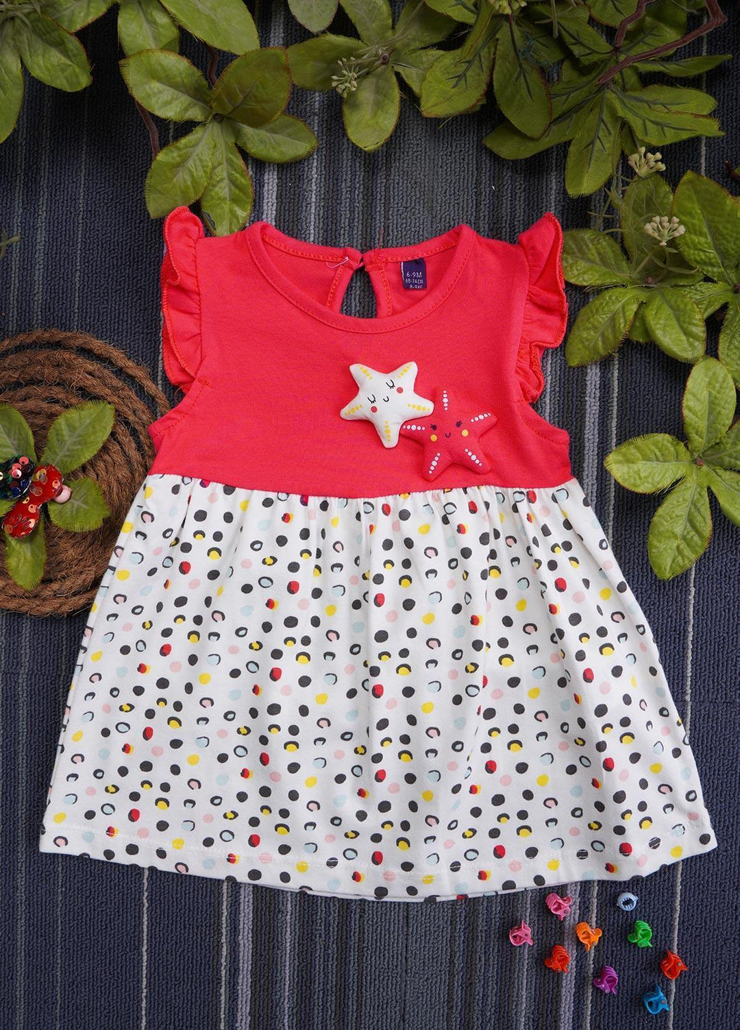 Sanaulla Exclusive Range  Fancy Frocks for Girls -  131483 Red