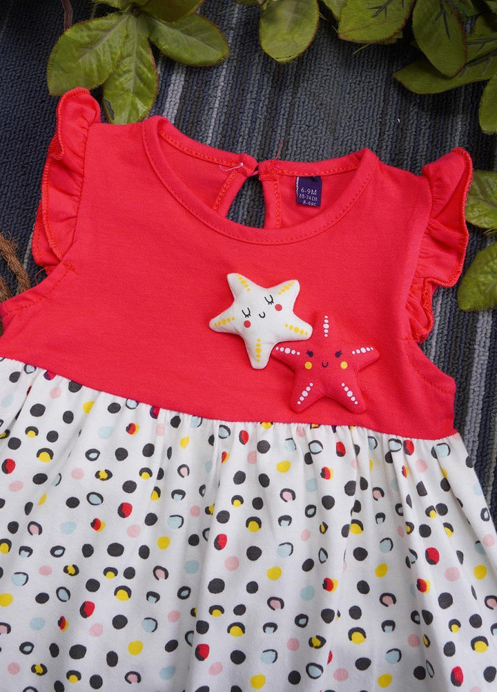 Sanaulla Exclusive Range  Fancy Frocks for Girls -  131483 Red