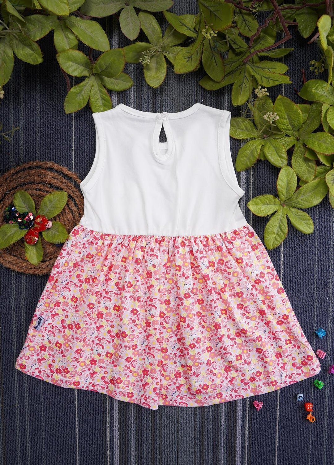 Sanaulla Exclusive Range  Fancy Girls Frocks -  132302 Light Pink