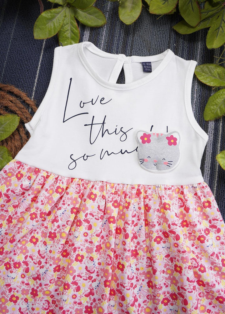 Sanaulla Exclusive Range  Fancy Girls Frocks -  132302 Light Pink