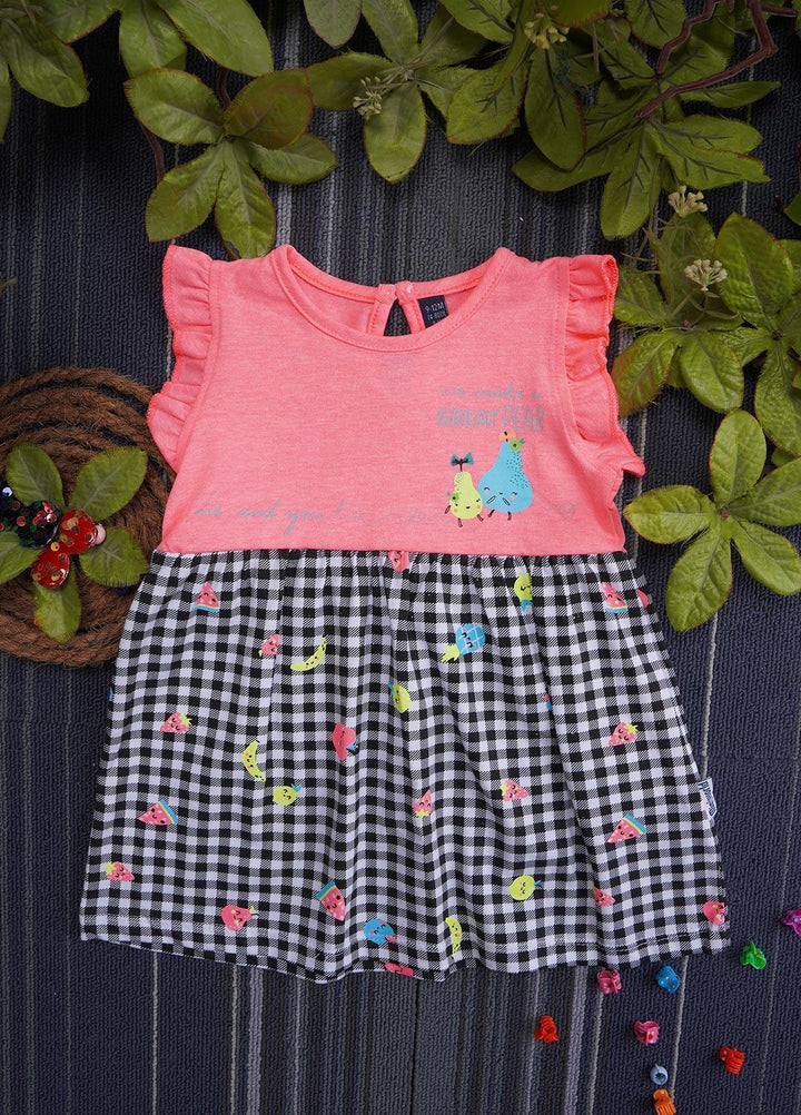 Sanaulla Exclusive Range  Fancy Girls Frocks -  133106 Pink