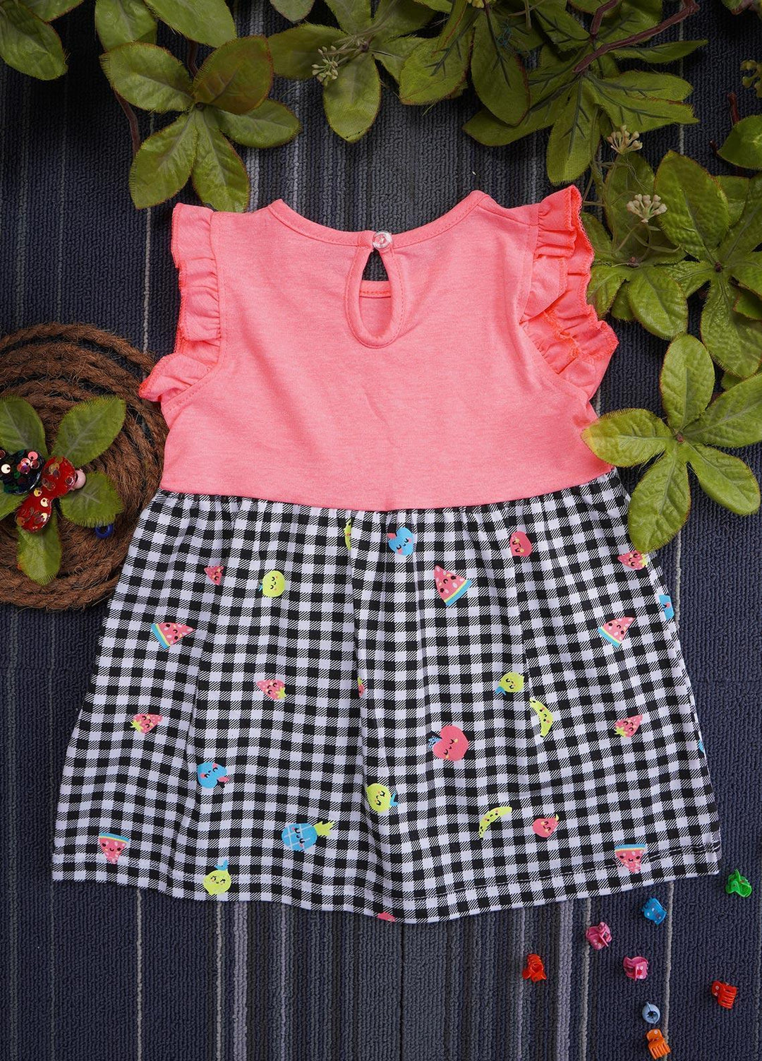 Sanaulla Exclusive Range  Fancy Girls Frocks -  133106 Pink