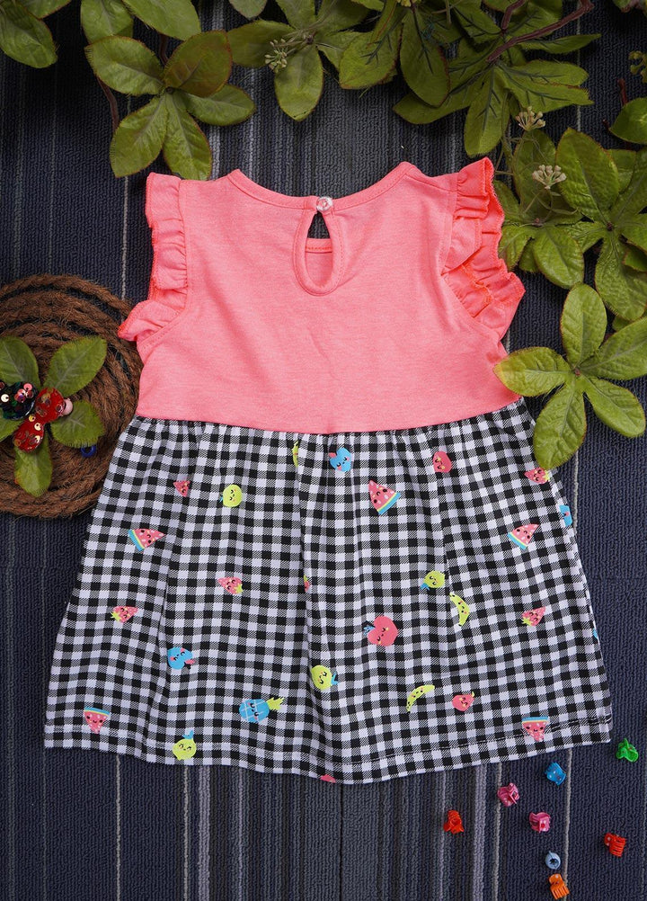 Sanaulla Exclusive Range  Fancy Girls Frocks -  133106 Pink