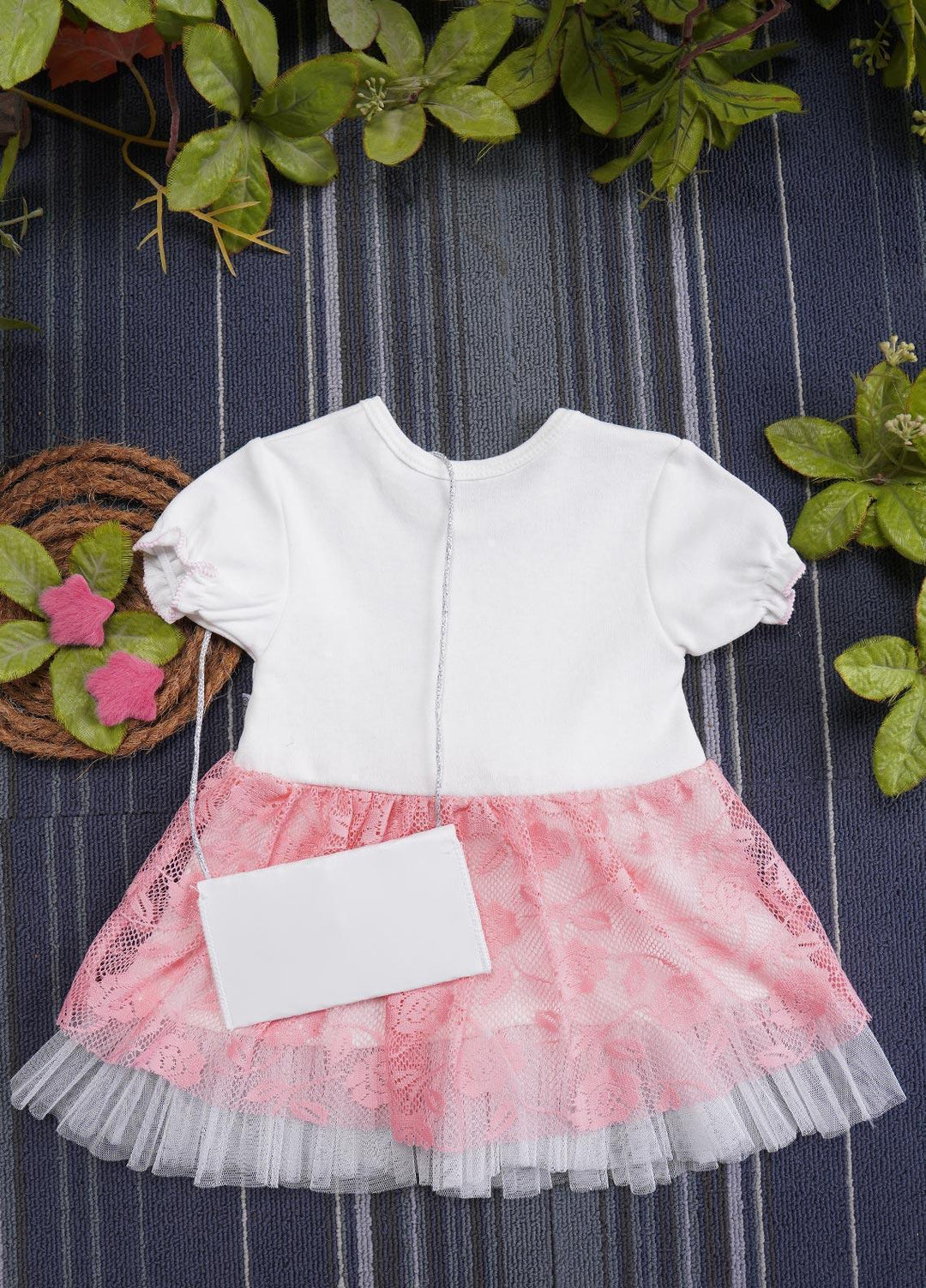 Sanaulla Exclusive Range  Fancy Frocks for Girls -  3003 Pink