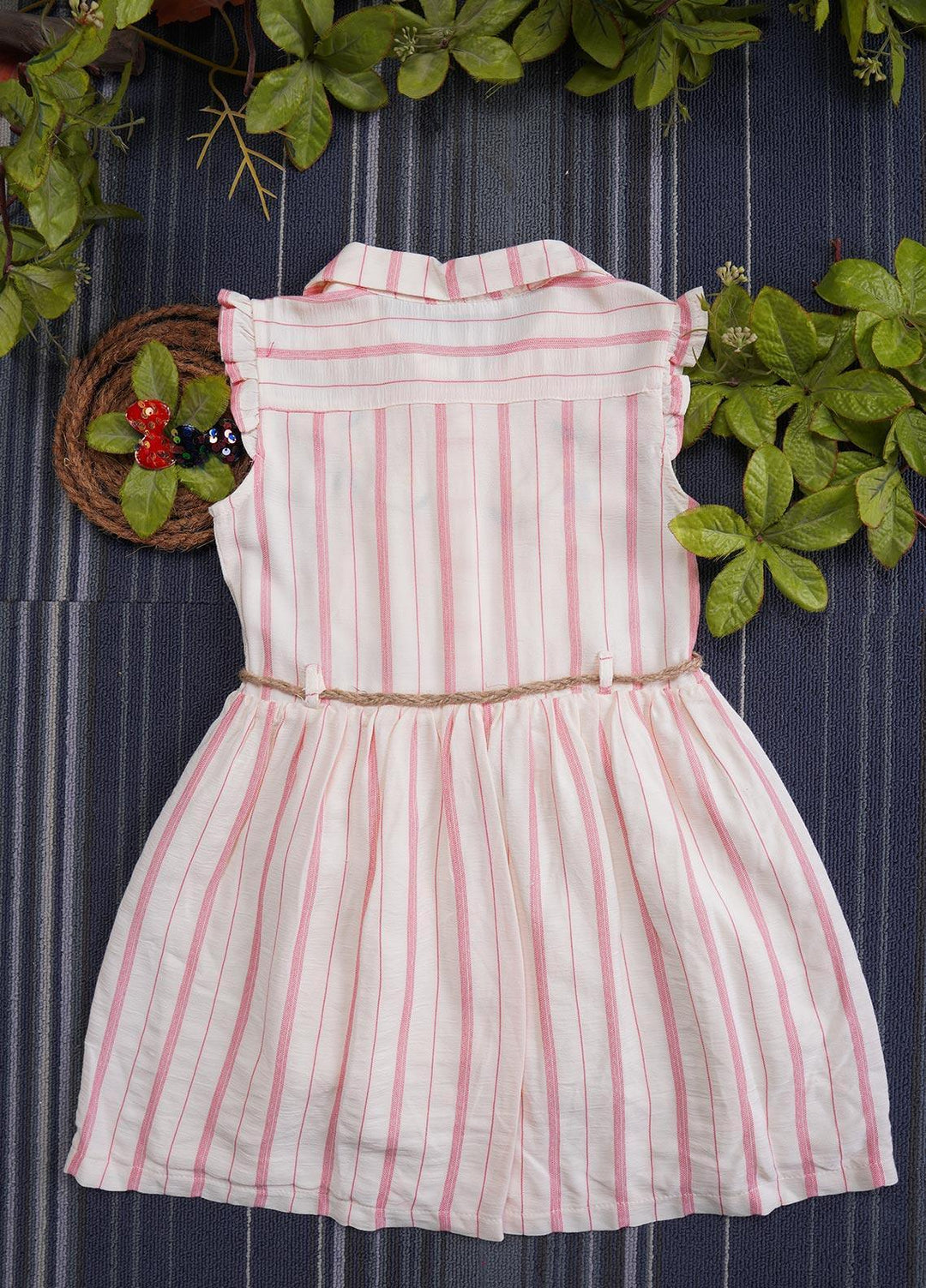 Sanaulla Exclusive Range  Fancy Girls Frocks -  3141 Cream