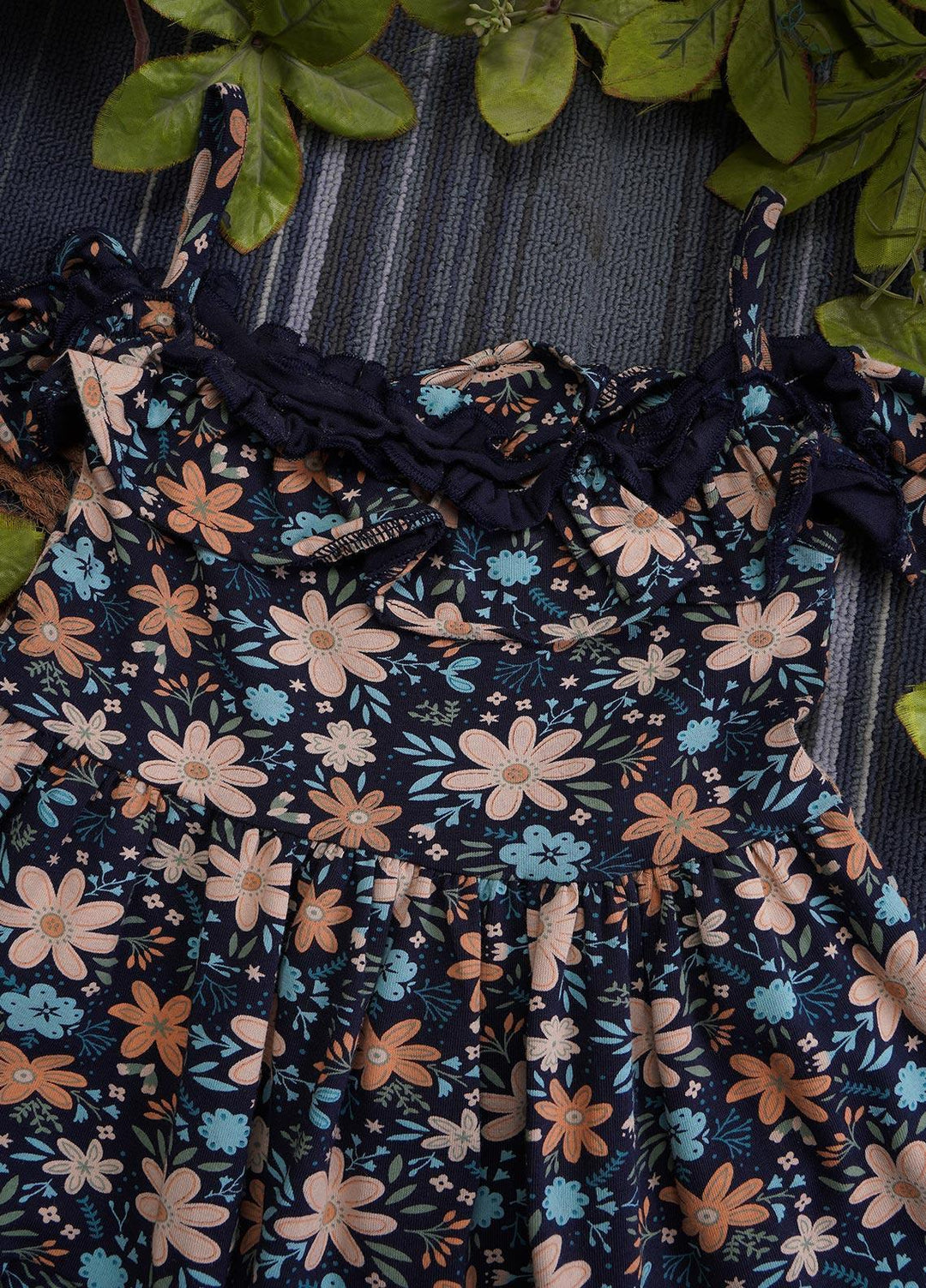 Sanaulla Exclusive Range  Fancy Frocks for Girls -  7036-0205 Blue