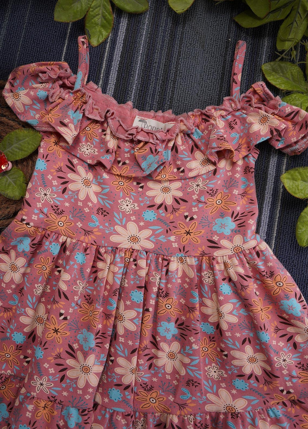 Sanaulla Exclusive Range  Fancy Girls Frocks -  7036-0205 Pink