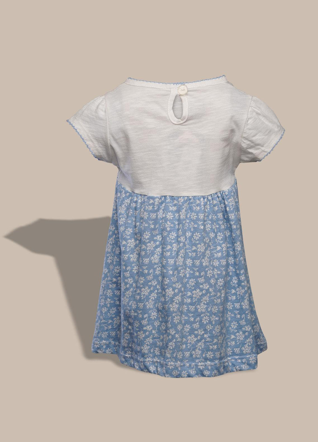 Sanaulla Exclusive Range  Pret Frock for Girls -  20297 Sk/Blue