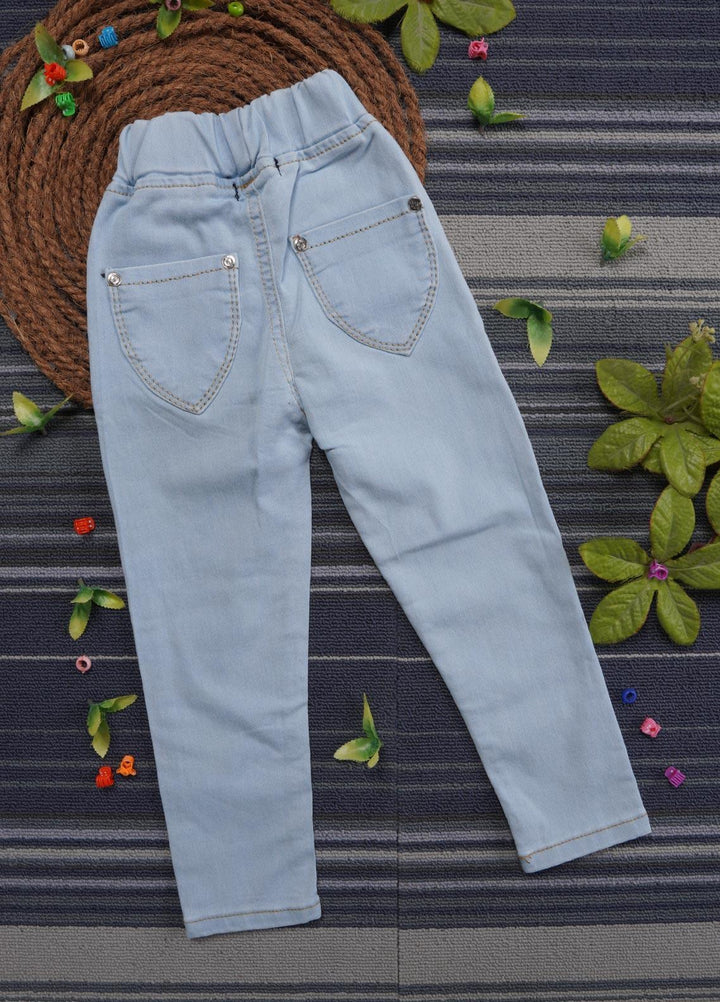 Sanaulla Exclusive Range Denim Casual Jeans for Girls -   1111227932 Light Blue