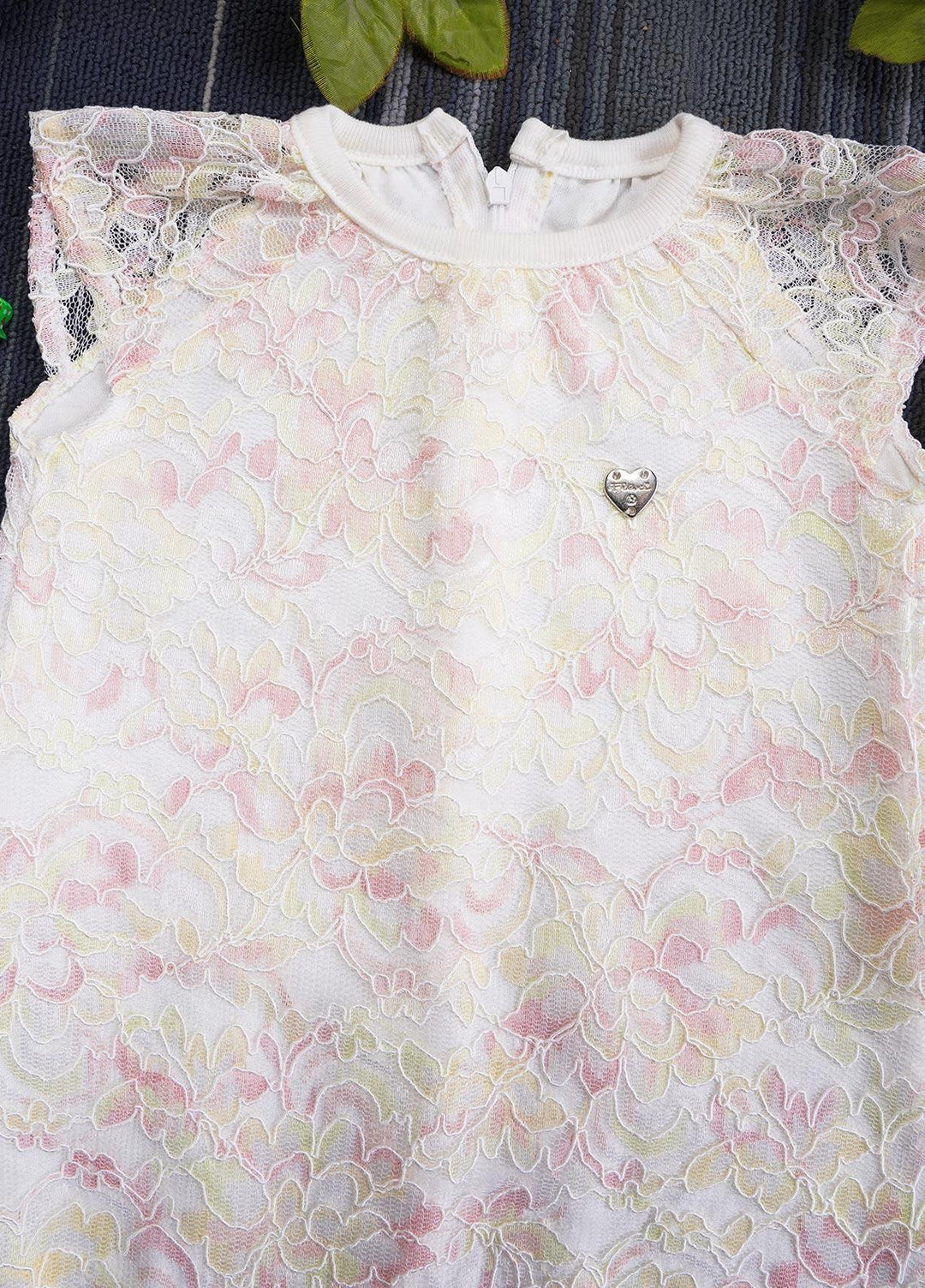 Sanaulla Exclusive Range Cotton Casual Girls Romper -  221084 Off White