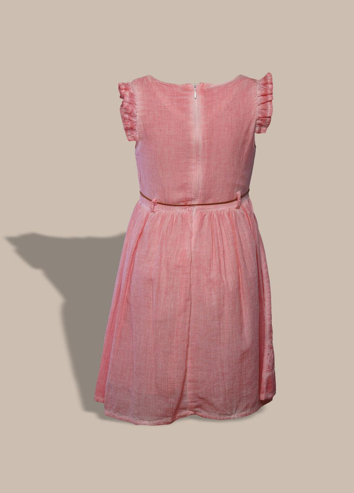 Sanaulla Exclusive Range  Pret Frock for Girls -  3066 L-Pink