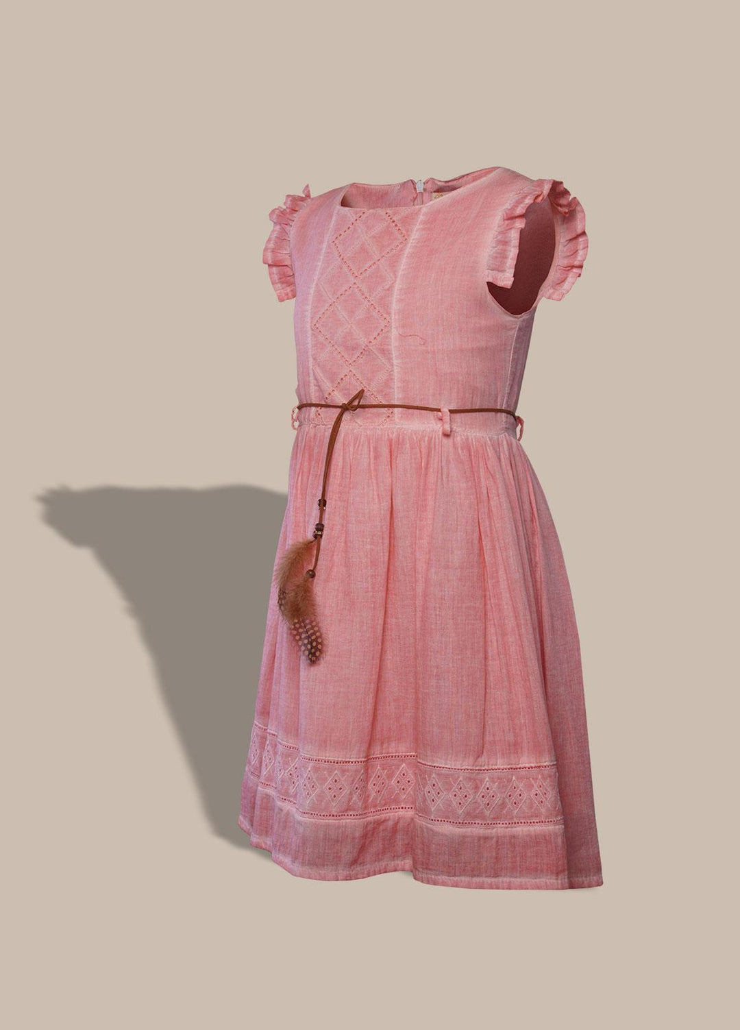 Sanaulla Exclusive Range  Pret Frock for Girls -  3066 L-Pink