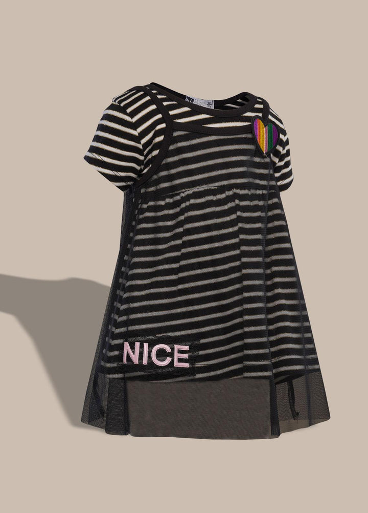 Sanaulla Exclusive Range  Pret T-Shirt for Girls -  20-370 Black