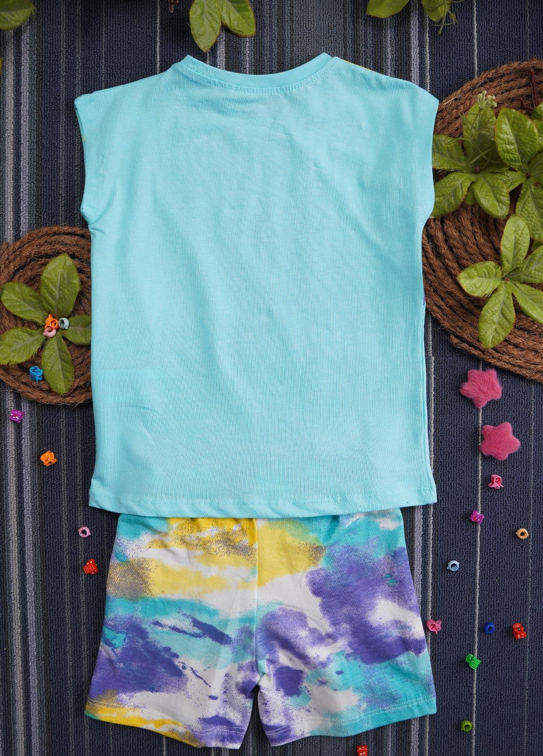 Sanaulla Exclusive Range Cotton Casual Girls Suit -  131206 Ferozi