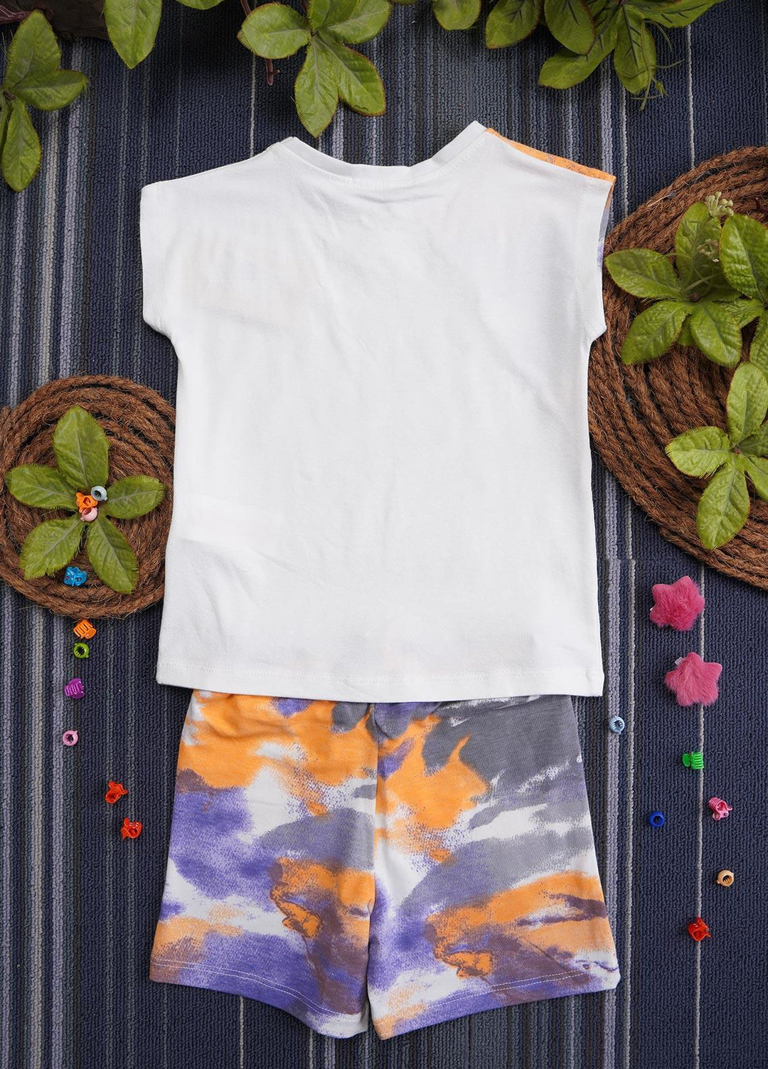 Sanaulla Exclusive Range Cotton Casual Suit for Girls -  131206 Off White