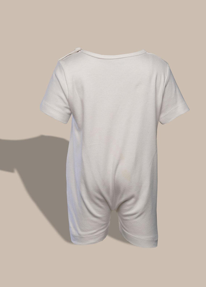 Sanaulla Exclusive Range  Pret Romper for Girls -  132371 White