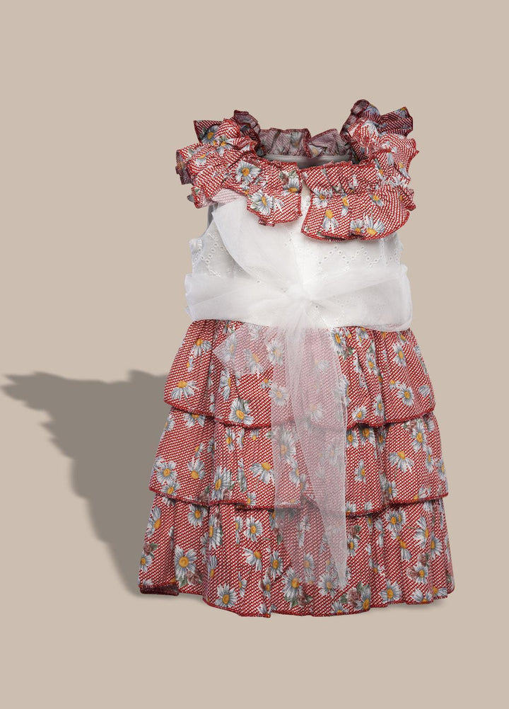 Sanaulla Exclusive Range  Pret Frock for Girls -  1016187 Multi-1