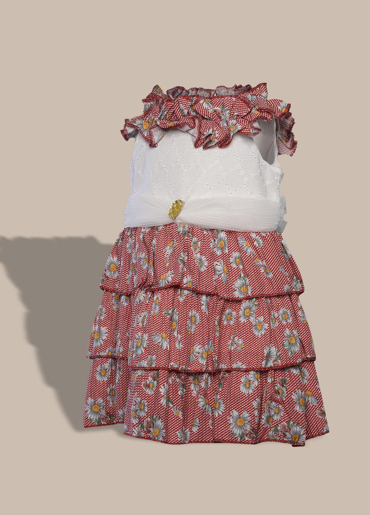 Sanaulla Exclusive Range  Pret Frock for Girls -  1016187 Multi-1