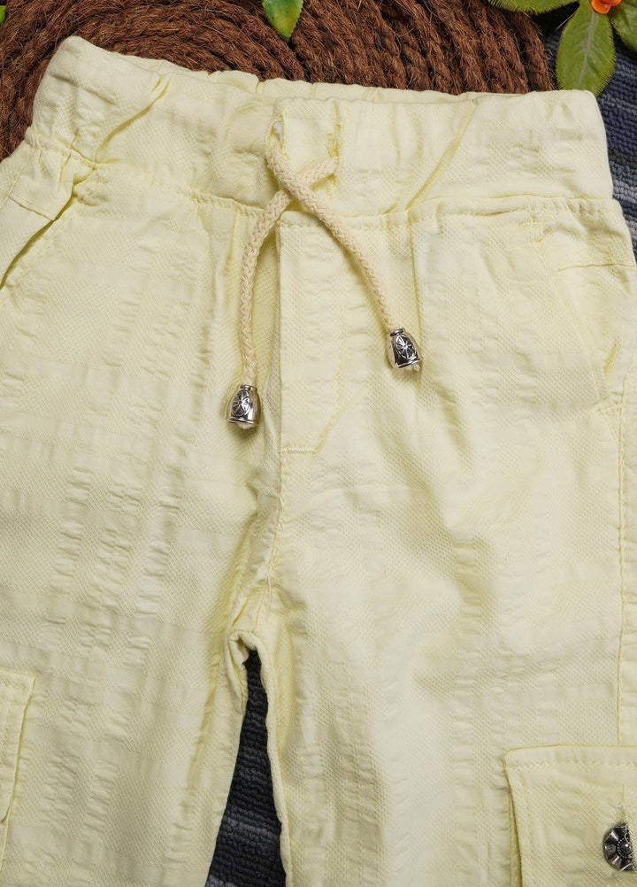 Sanaulla Exclusive Range Cotton Casual Trouser for Girls -   0103 Lemon
