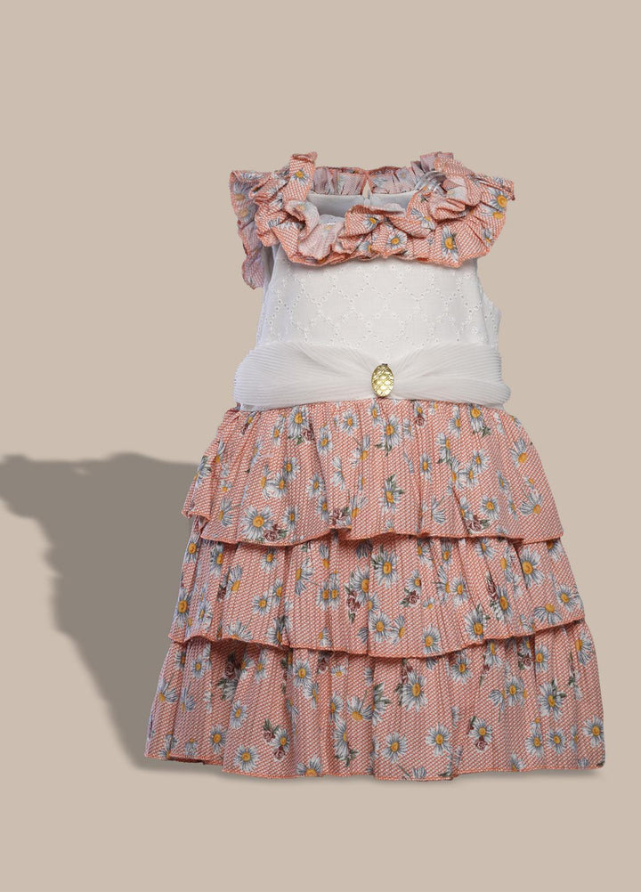 Sanaulla Exclusive Range  Pret Frock for Girls -  1016187 Multi-2