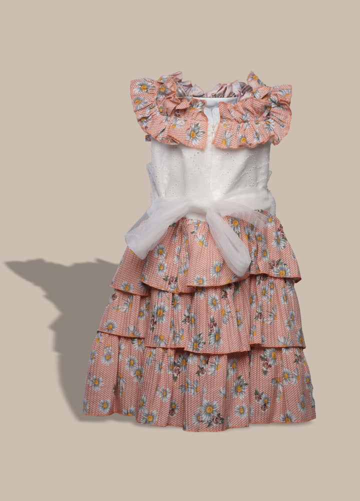 Sanaulla Exclusive Range  Pret Frock for Girls -  1016187 Multi-2