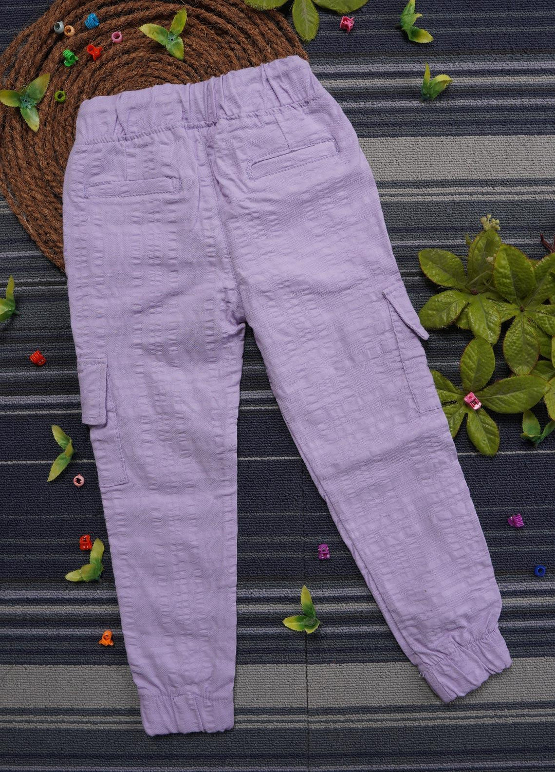 Sanaulla Exclusive Range Cotton Casual Trouser for Girls -   0103 Purple
