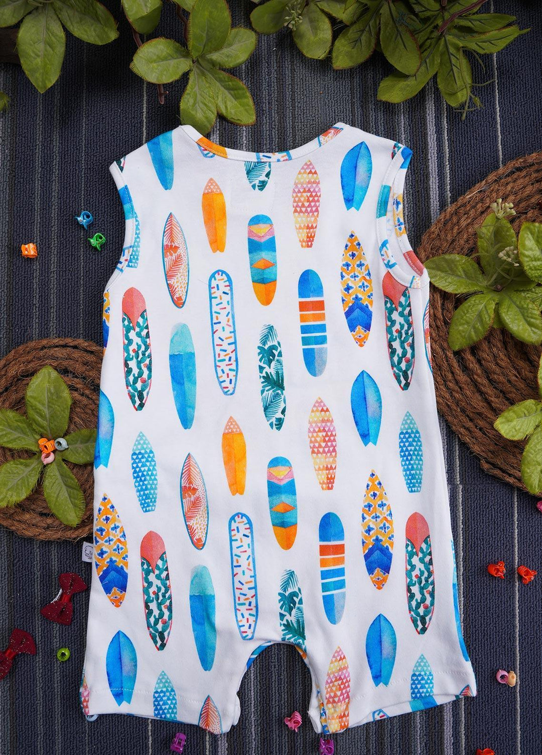 Sanaulla Exclusive Range Cotton Casual Girls Romper -  2228378 Multi