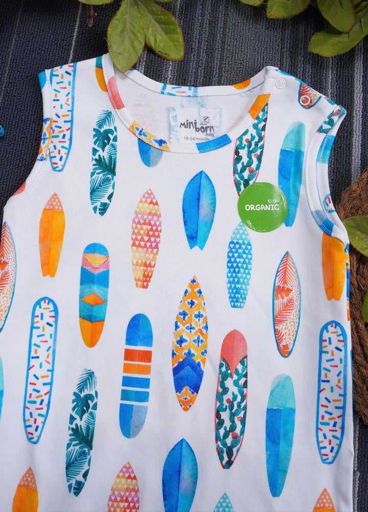 Sanaulla Exclusive Range Cotton Casual Girls Romper -  2228378 Multi