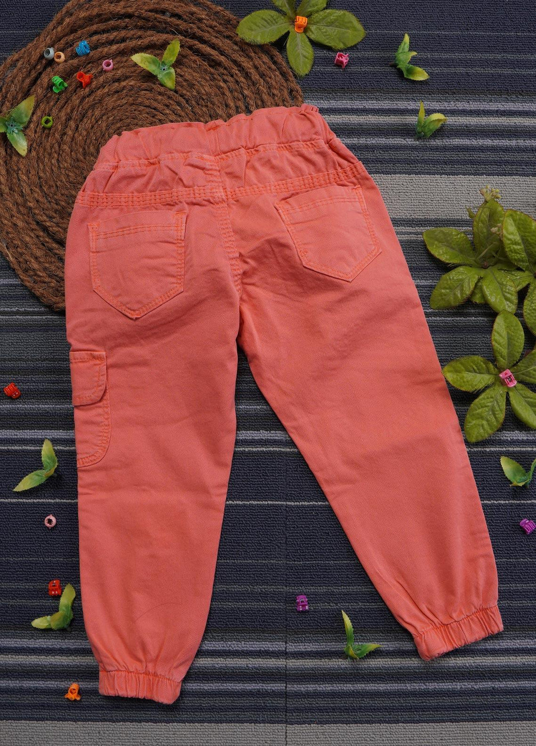 Sanaulla Exclusive Range Cotton Casual Trouser for Girls -   0105 Orange