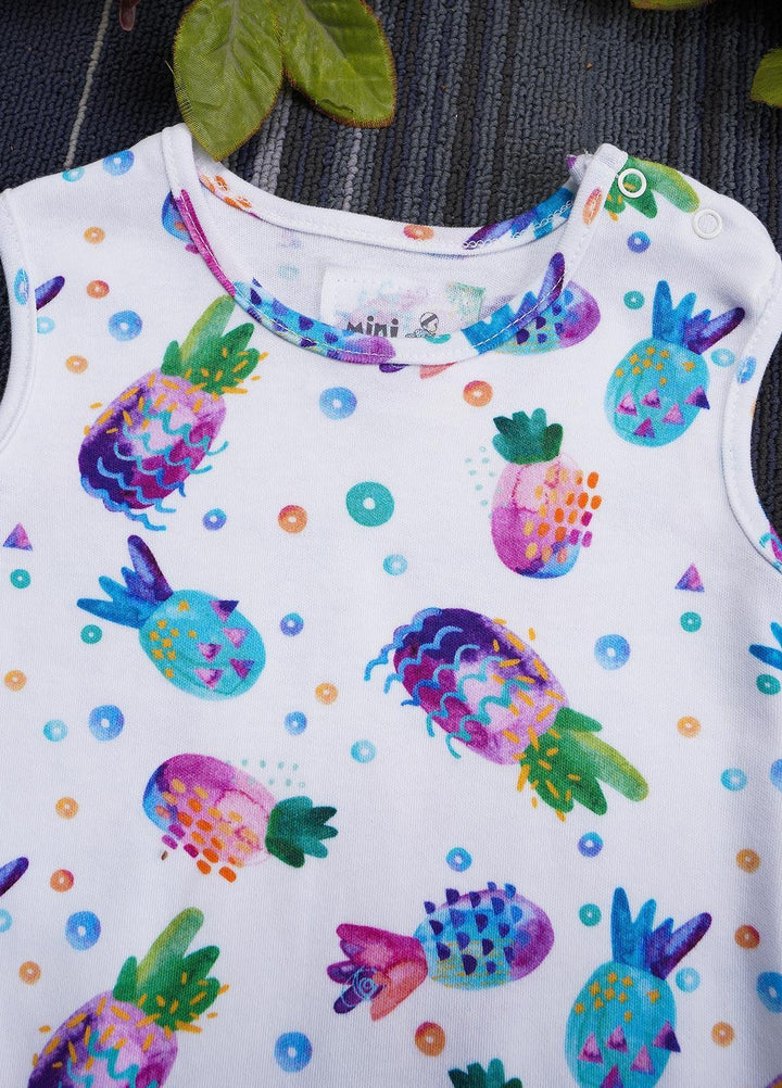 Sanaulla Exclusive Range Cotton Casual Girls Romper -  2229533 Multi