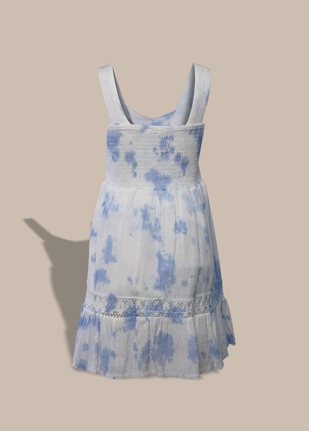 Sanaulla Exclusive Range  Pret Frock for Girls -  3034 Light Blue