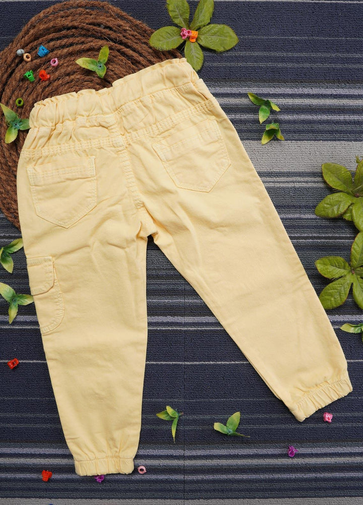 Sanaulla Exclusive Range Cotton Casual Trouser for Girls -   0105 Yellow