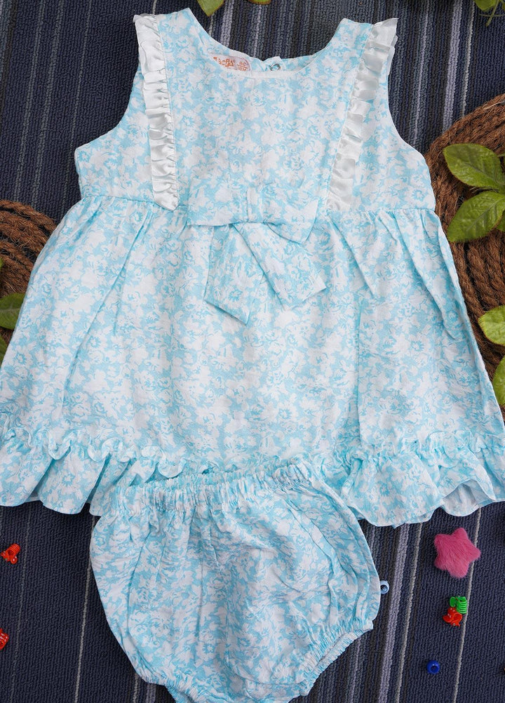 Sanaulla Exclusive Range Cotton Casual Suit for Girls -  Ayas-14 Ferozi