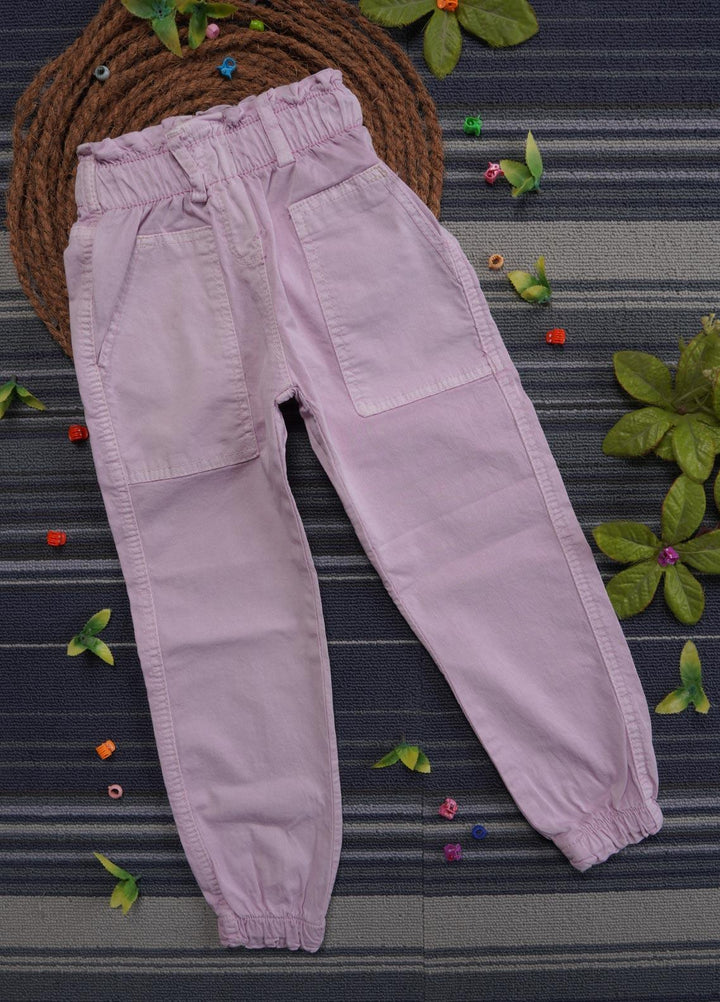 Sanaulla Exclusive Range Cotton Casual Trouser for Girls -   0111 Purple