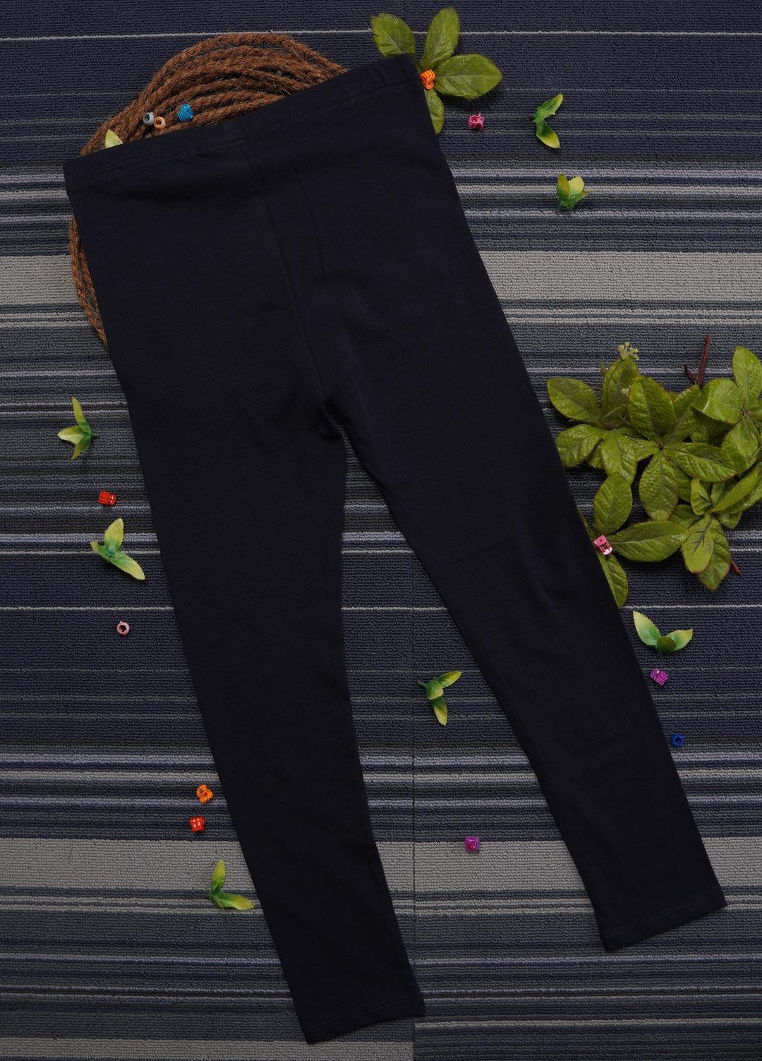 Sanaulla Exclusive Range Cotton Casual Tights for Girls -  5264 Blue