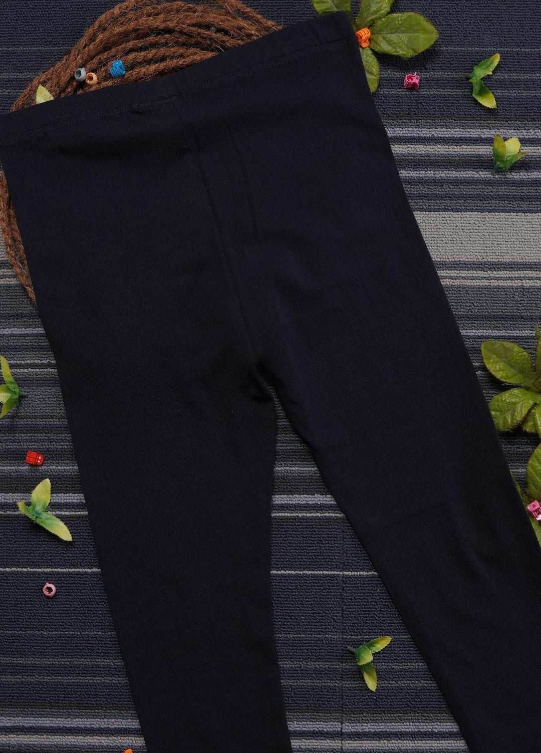 Sanaulla Exclusive Range Cotton Casual Tights for Girls -  5264 Blue