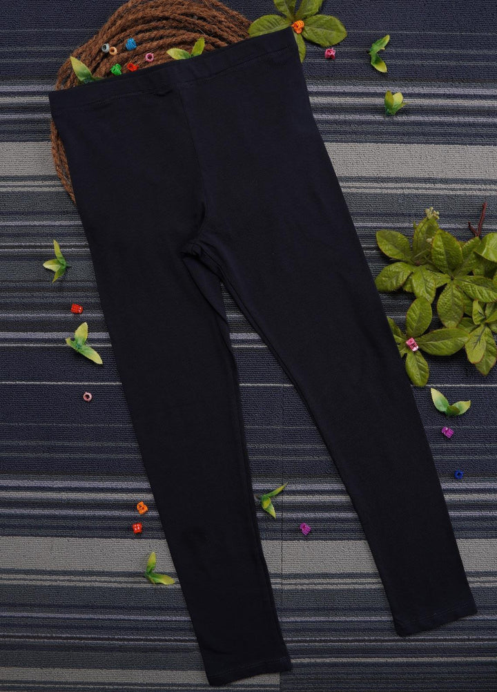 Sanaulla Exclusive Range Cotton Casual Tights for Girls -  5264 Blue