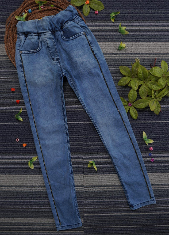 Sanaulla Exclusive Range Denim Casual Jeans for Girls -  57034 Sk