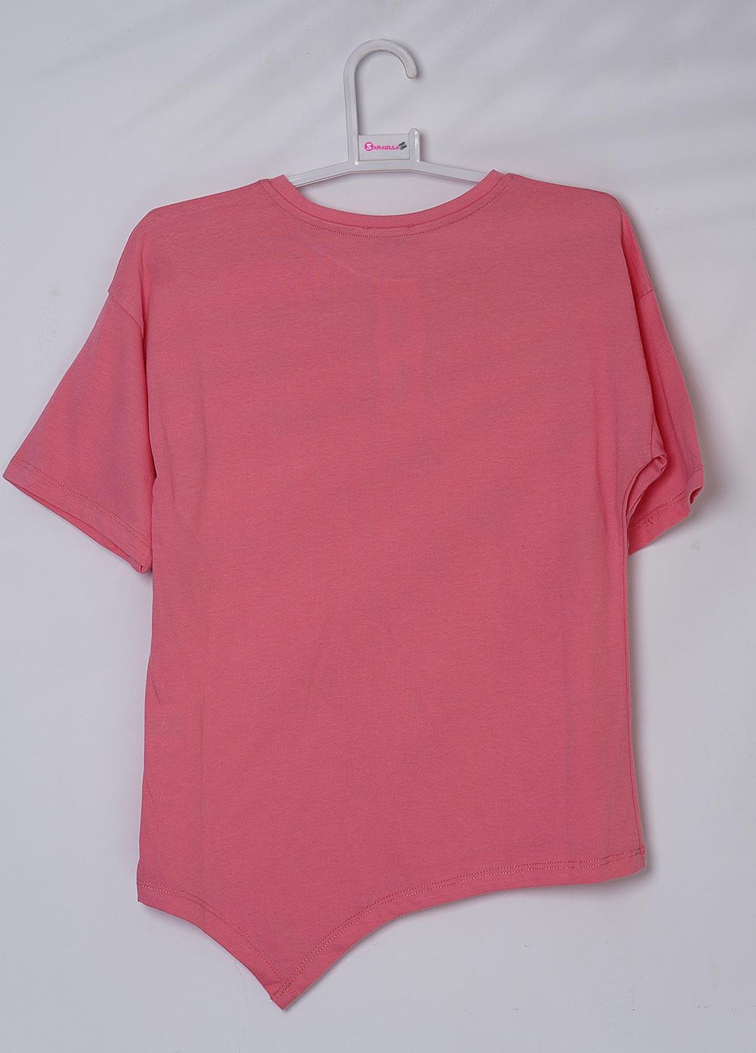 Sanaulla Exclusive Range Cotton Casual T-Shirts for Girls - 6139 Pink