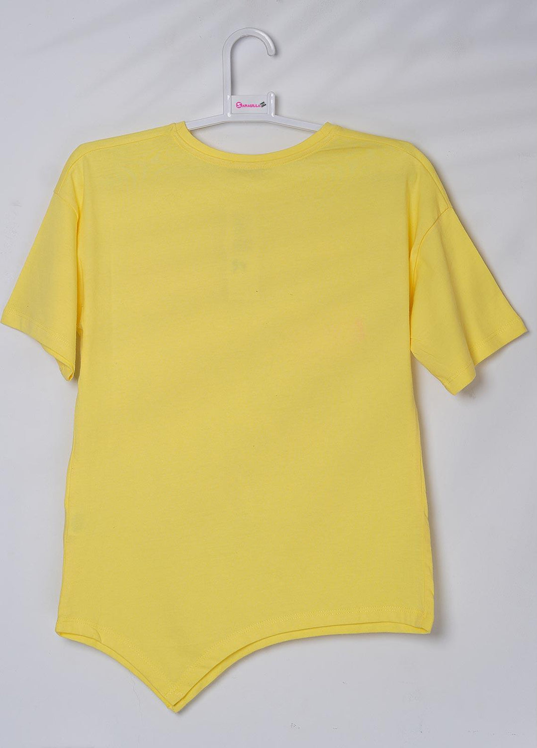 Sanaulla Exclusive Range Cotton Casual T-Shirts for Girls - 6139 Yellow