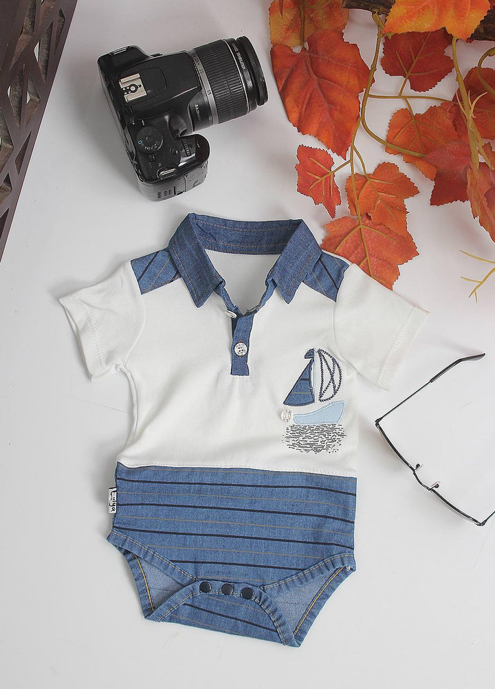 Sanaulla Exclusive Range Cotton Fancy Pret Shirt for Girls -  1007 White