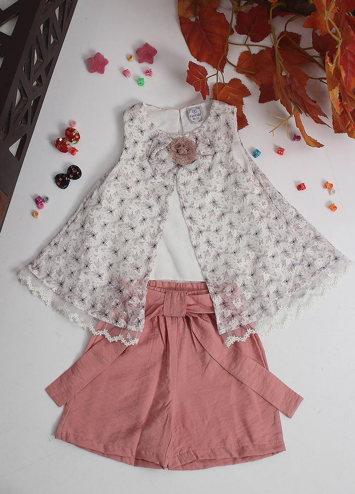 Sanaulla Exclusive Range Cotton Fancy Pret 2 Piece Suit for Girls -  10067 Pink