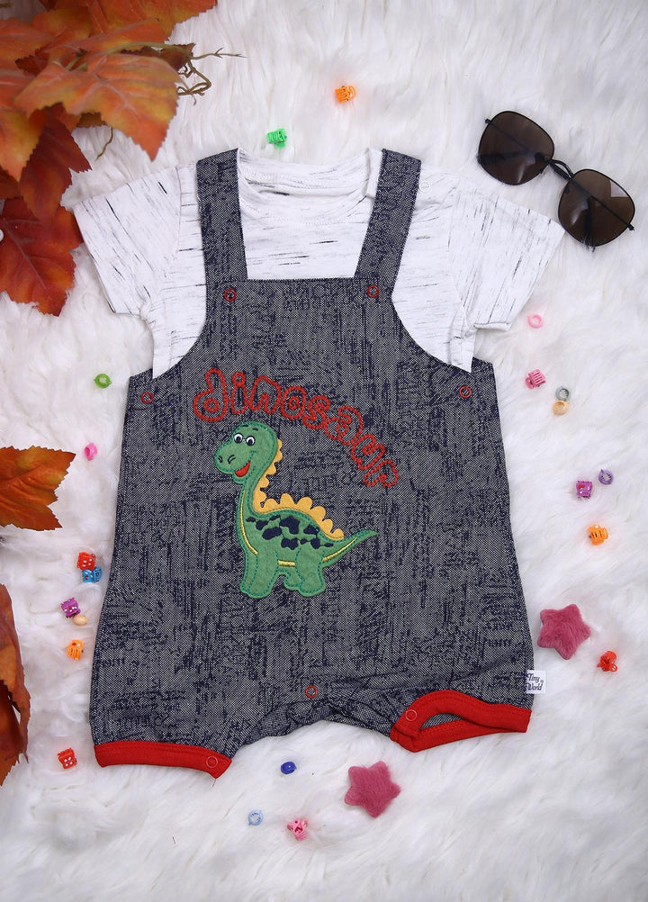 Sanaulla Exclusive Range Cotton Casual Rompers for Girls -  112271 Red